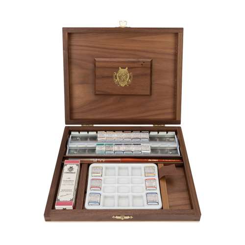 Coffret En Bois De Luxe R Tro Schmincke Horadam